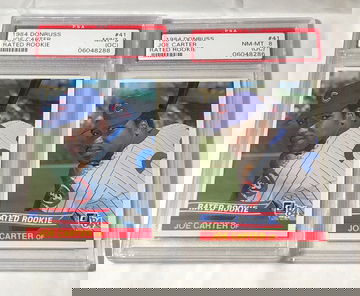 1984 DONRUSS #41 JOE CARTER RC  2ea. MINT 9 (OC)  1ea. MINT 8 (OC)