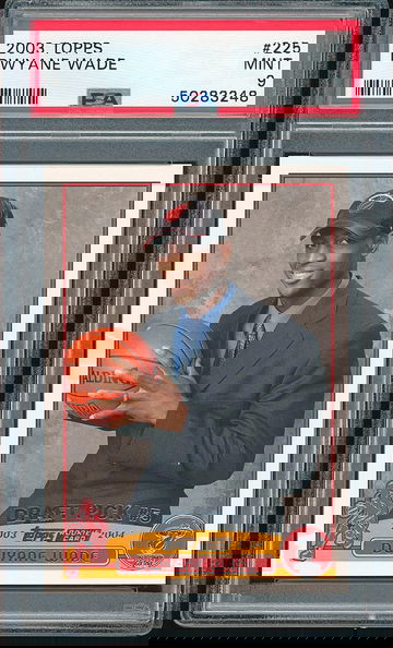 DWYANE WADE 2003 TOPPS ROOKIE PSA 9