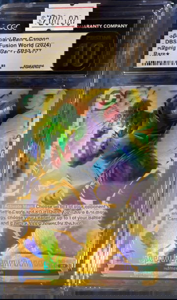 Special Beam Cannon 2024 Bandai DBS Fusion World Raging Roar - FB03-077 Rare* CGC 10 Pristine