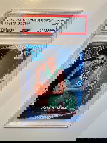 2017 Panini Donruss Optic Jayson Tatum Base Rookie RC #198 PSA 9