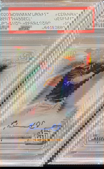 2020 Bowman Draft Robert Hassell refractor auto /499