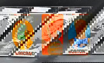 (3) LOT 1969 70 TOPPS TALL BOYS NBA BASKETBALL HENRY FINKEL #34 WALT WESLEY #22 BILL HEWITT #56 