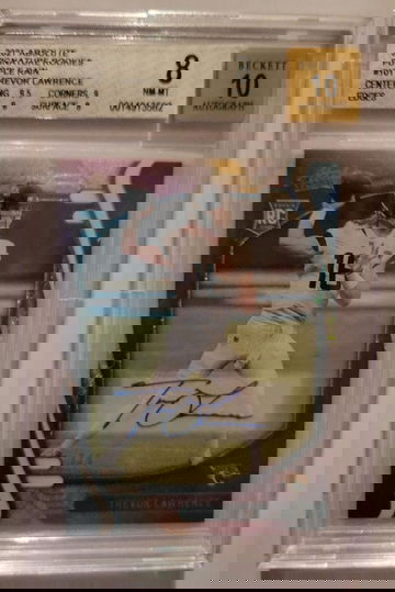 2021 Trevor Lawrence Rc Rookie Auto Purple Rain 2/5 BGS 8 10 auto!!!