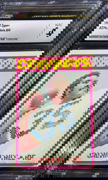 1972 Topps Calvin Hill CSG 4 