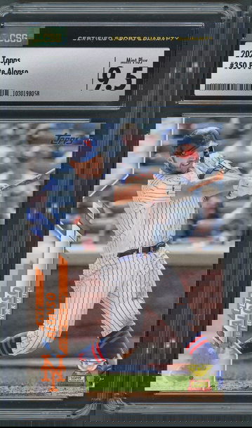 2020 Topps Series 1 Pete Alonso Rookie Cup #350 CSG Mint+ 9.5 - New York Mets