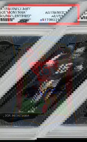 JOE MONTANA SIGNED AUTO 2020 PANINI SELECT SAN FRANCISCO 49ERS RARE PSA/DNA