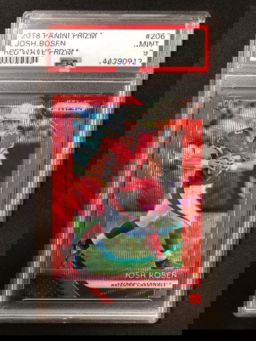 2018 Prizm - Josh Rosen - Rookie Red Wave /149 PSA 9
