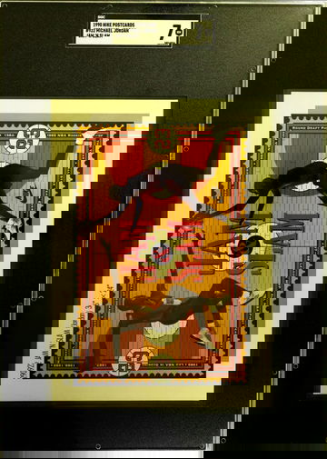 1990 Nike Poster Card #922 Michael Jordan Jam n Slam SGC 7