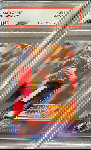 2003 Topps Tom Brady PSA 9 