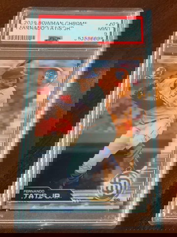 2019 bowman chrome Fernando tatis jr psa 9