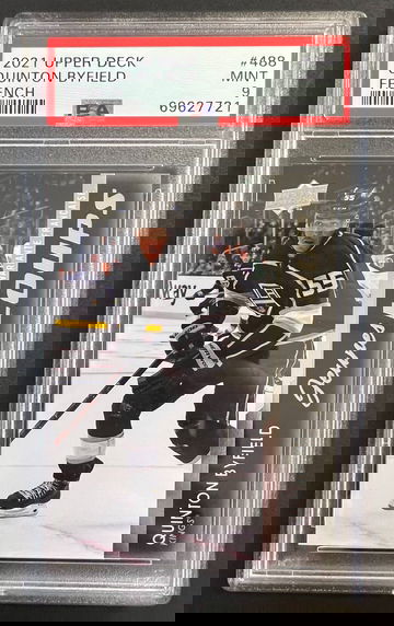 2021-22 Upper Deck Young Guns 488 Quinton Byfield French Variation