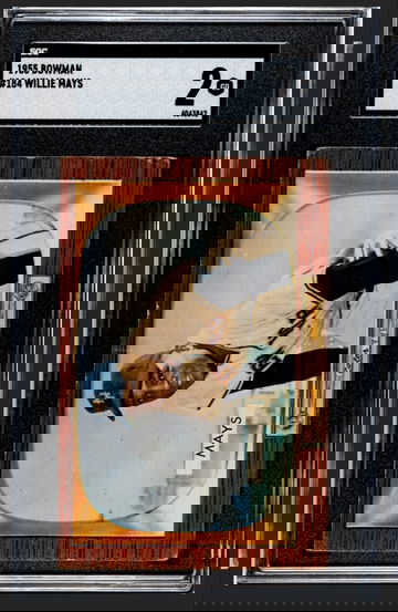 1955 Bowman #184 Willie Mays SGC 2