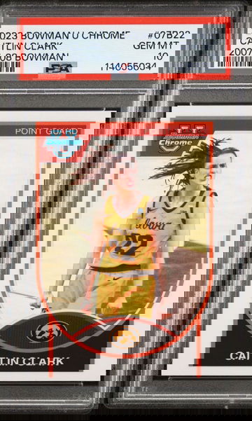 2023 Bowman U Chrome Caitlin Clark #07B22 2007-08 Bowman PSA 10