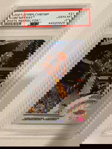 2002 Topps Chrome Kobe Bryant White Refractor 