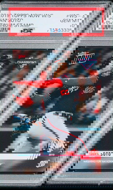 Juan Soto Platinum Stamp World Series  PSA 10 POP 3 SSP