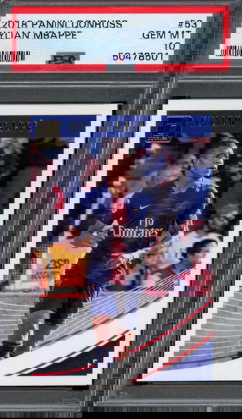 2018 Panini Donruss #53 Kylian Mbappe PSA 10 Gem Mint