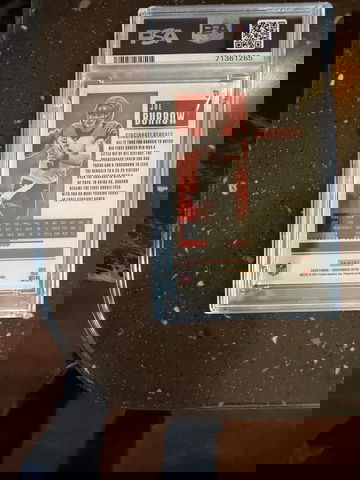 2020 Panini Contenders Optic Joe Burrow Rookie #81 PSA Mint 9 card: