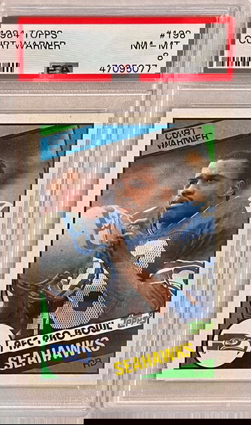 1984 Topps Curt Warner #198 Rookie PSA 8