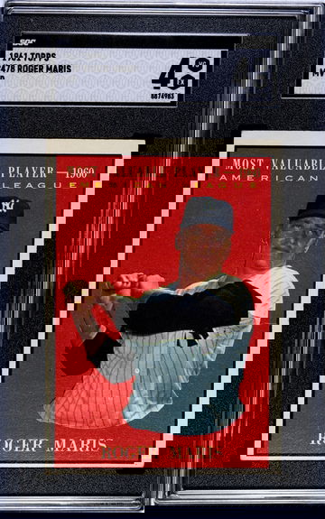 1961 Topps #478 Roger Maris MVP SGC 4