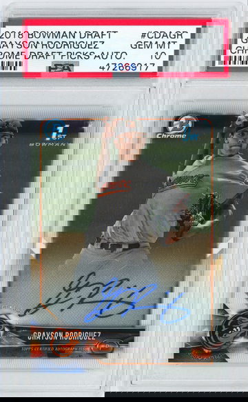 2018 Bowman Draft Grayson Rodriguez Auto