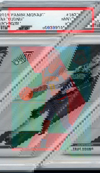 Trae Young 2019 Panini Mosaic Silver Prizm PSA 9