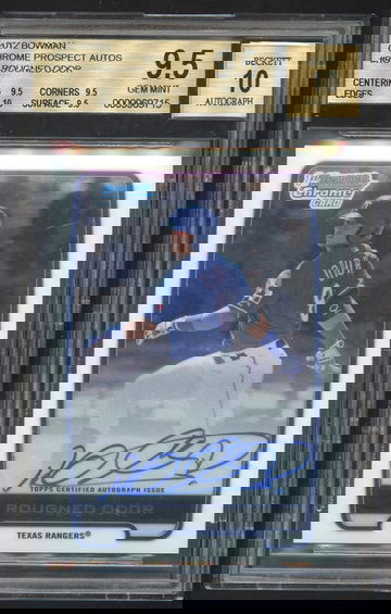  2012 BOWMAN CHROME ROUGNED ODOR  RC AUTO BGS GEM MINT