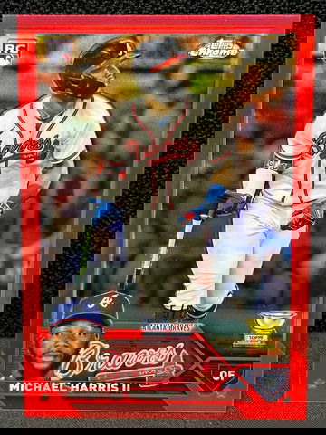 2023 Topps Chrome Michael Harris II Red Refractor /5 SSP RC