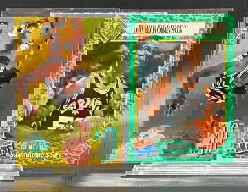 (2) LOT DAVID ROBINSON 1990 SI FOR KIDS 1995 COLLECTORS CHOICE PLATINUM PLAYERS CLUB GOLD SAN ANTONIO SPURS HOF MVP