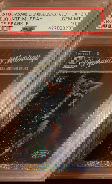 2016-17 Panini Donruss Optic Dejounte Murray White Sparkle Rookie Rc PSA 10