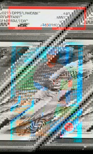 2021 Topps Chrome 41 Kris Bryant Prism Refractor PSA 10