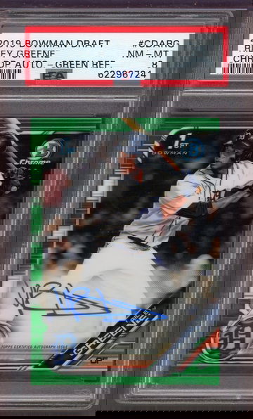 2019 Bowman Draft Chrome Green Refractor Riley Greene #CDA-RG Auto /99 RC