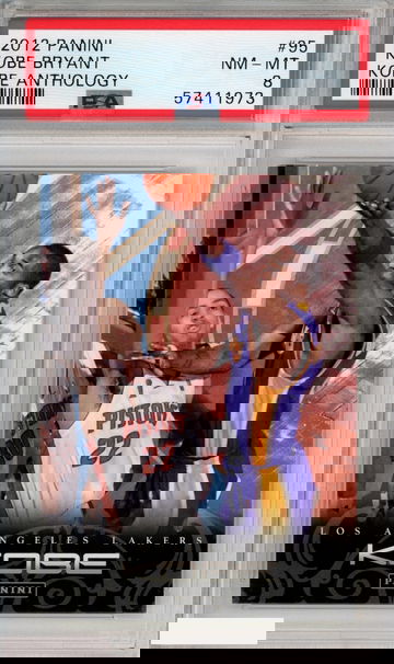 2012 PANINI KOBE BRYANT #95 LOS ANGELES LAKERS HOF KOBE ANTHOLOGY PSA 8 NM-MT