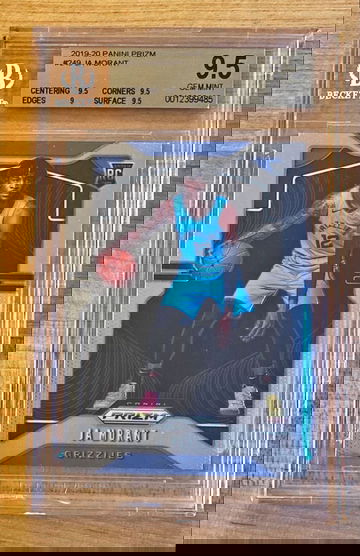 2019-20 Panini Prizm #249 Ja Morant BGS 9.5 Gem Mint min gem