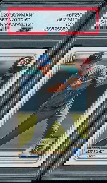 2020 Bowman Bobby Witt Jr Paper Prospects PSA 10