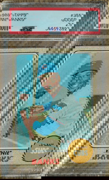 1968 Topps Ernie Banks PSA 2.5