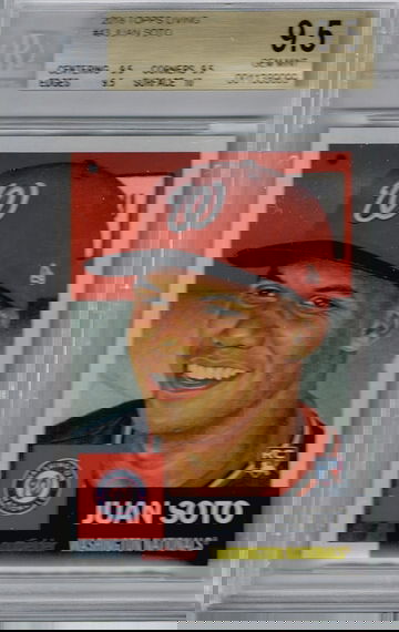 2018 TOPPS LIVING JUAN SOTO BGS 9.5 RC