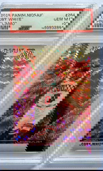 2019 Panini Mosaic Coby White Pink Camo PSA 10