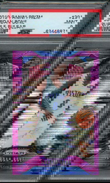 2019 Prizm Jordan Bone Purple Pulsar /35 PSA 9 