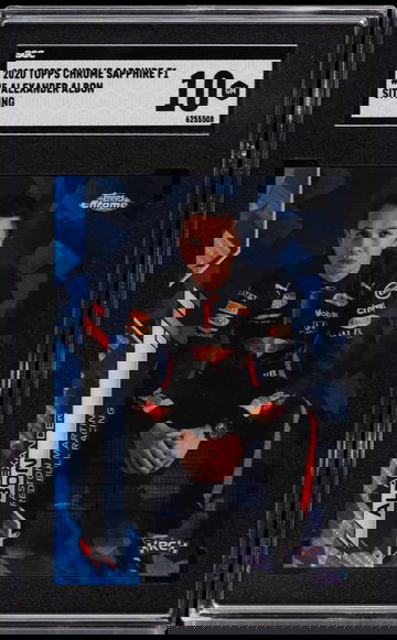 2020 Topps Chrome Sapphire Formula 1 F1 Alex Albon SP Image Variation Sitting #5 SGC 10