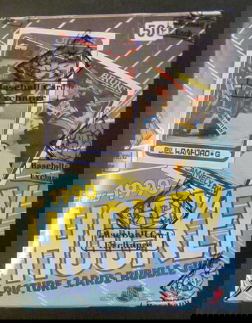 1990-91 Topps Hockey Wax Box BBCE Authenticated FASC