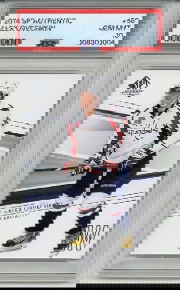 2014 UPPER DECK SP AUTHENTIC #58 ALEXANDER OVECHKIN CAPITALS PSA 10 LOW POP RARE