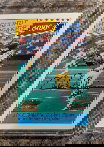 2001 Team Topps Legends Charlie Joiner HOF Auto