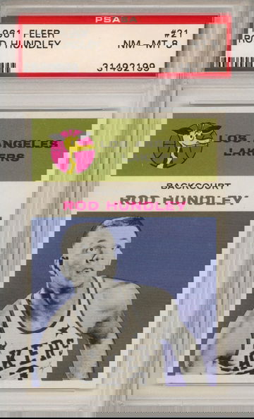 1961 Fleer #21 Rod Hundley PSA 8