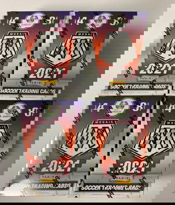 2020-2021 Panini Mosaic UEFA Euro Soccer Blaster Box Lot Of 4