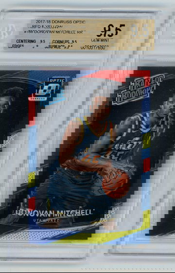 2017 Donovan Mitchell Optic Red Yellow BGS 9.5 true GEM