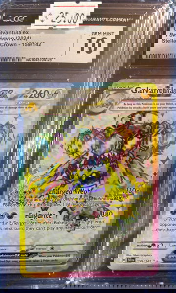 2024 Pokémon Galvantula ex Stellar Crown 159/142 CGC 10 Gem Mint