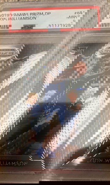 2019 panini draft picks Prizm Zion Williamson PSA 9 mint 64