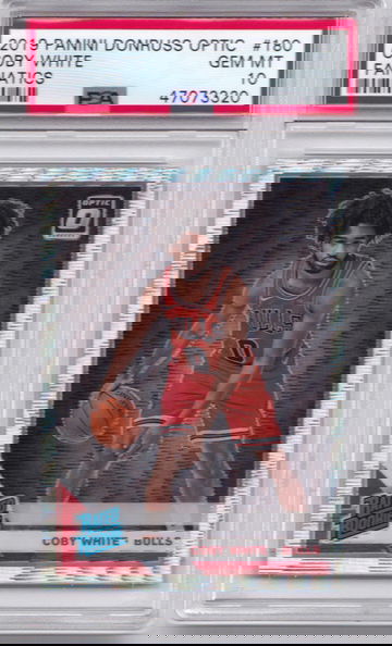 Coby White 2019 Optic Fanatics Silver Wave PSA 10 