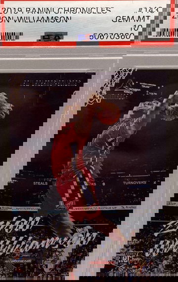 2019-20 Chronicles Luminance Zion Williamson  PSA 10