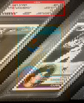 1983 Topps Ryne Sandberg #83 PSA 10 Gem MINT ROOKIE 